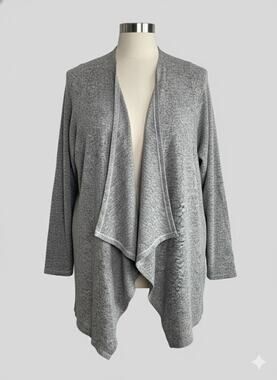 TORRID Cardigan Women's Size 0 or L Plus SIZE L Soft Open Front Gray